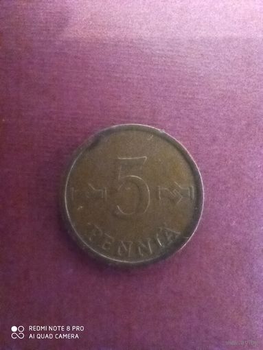 5 пенни 1974, Финляндия
