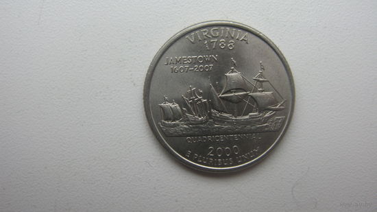 США 25 центов 2000 г.  Вирджиния