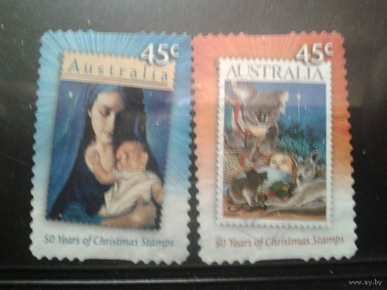 Австралия 2007 50 лет Австралийским рождественским маркам