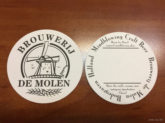 Подставка под пиво Brouwerij de Molen /Нидерланды/