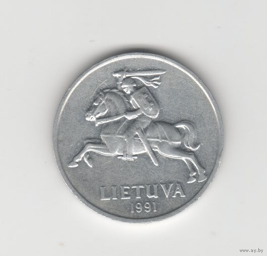 5 центов Литва 1991 Лот 7660