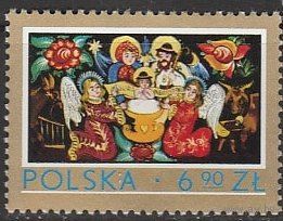 Марка Польша 1979  С Рождеством.