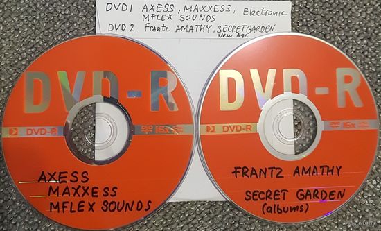 DVD MP3 дискография AXESS, MAXXESS, MFLEX SOUNDS, Frantz AMATHY, SECRET GARDEN - 2 DVD