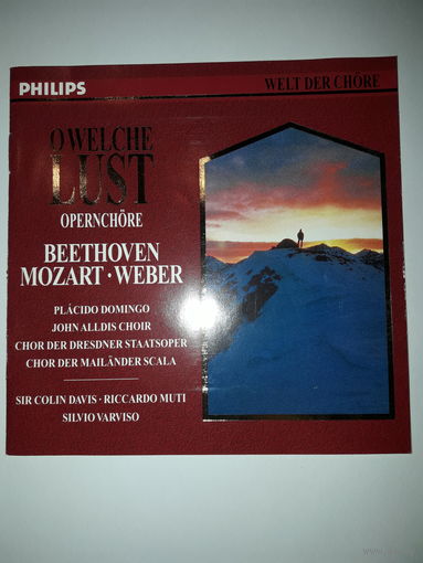 O Welche Lust Beethoven Mozart Weber Welt Der Chore