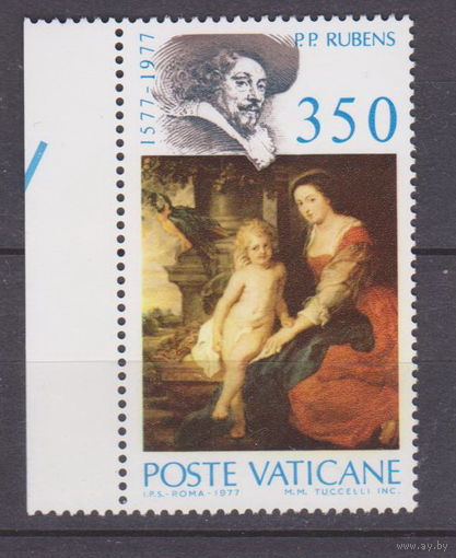 Искусство Известные люди Личности 400-летие со дня рождения художника Рубенса Ватикан 1977 год Лот 53 ЧИСТАЯ ПОЛНАЯ СЕРИЯ