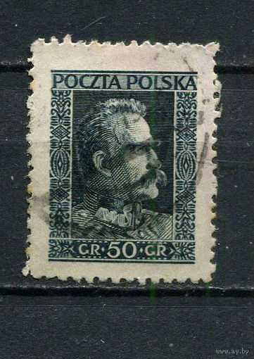 Польша - 1931 - Юзеф Пилсудский - [Mi. 270] - полная серия - 1 марка. Гашеная.  (Лот 39EO)-T7P9