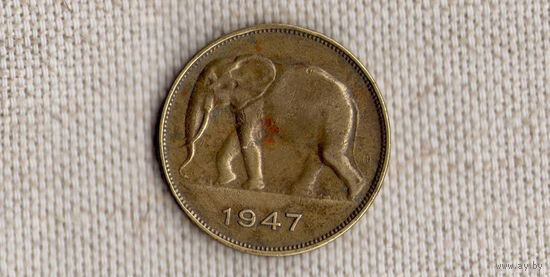 Конго Бельгийское 5 франков 1947 /фауна/(JL)