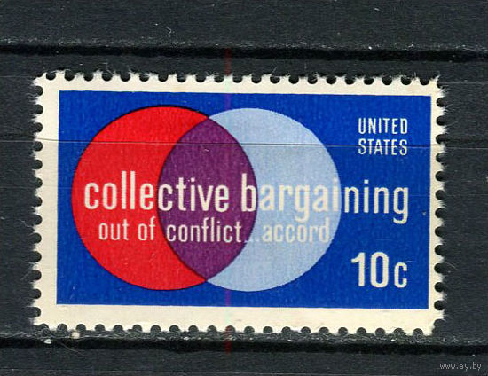 США - 1975 - Труд и управление - [Mi. 1165] - полная серия - 1 марка. MH.  (Лот 34DQ)