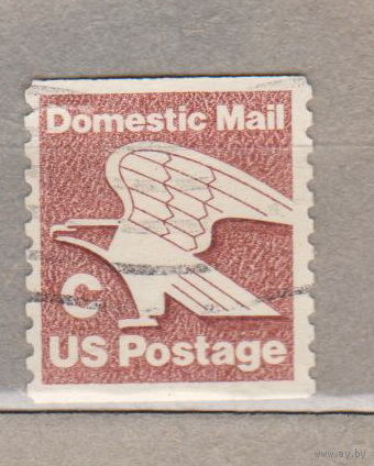 ПОЧТА ПТИЦА Орел-внутренняя Почта США 1981 год Лот 2 РУЛОННАЯ без нижней и верхней перфорации