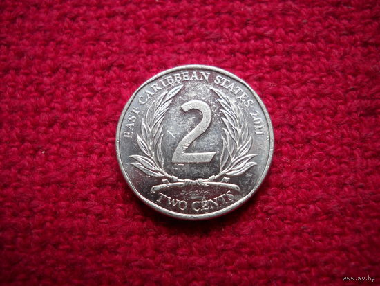 Карибы (Карибские острова) 2 цента 2011 г.