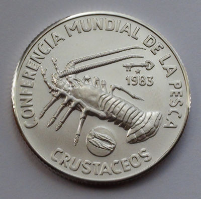 Куба 5 песо, 1983, Всемирная конференция по рыболовству