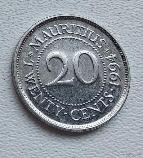 Маврикий 20 центов, 1994 7-1-8