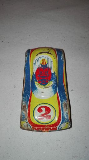 Машинка гоночная жестяная СССР