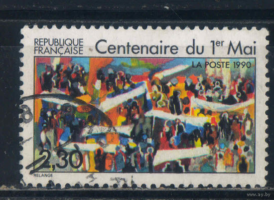 Франция 1990 100 летие 1-го Мая #2644