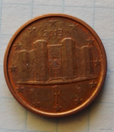 1 евроцент, Италия, 2013