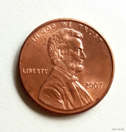 США 1 цент 2007 г.