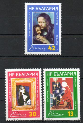 100 лет со дня рождения П. Пикассо Болгария 1982 год серия из 3-х марок