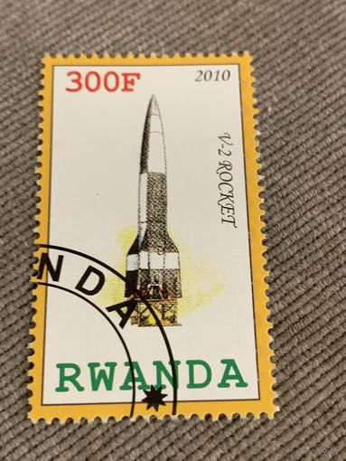 Руанда 2010. V-2 rocket. Марка из серии