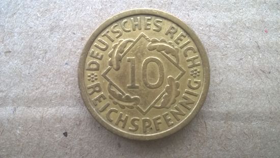 Германия 10 рейхспфеннигов, 1929"A". (D-86)