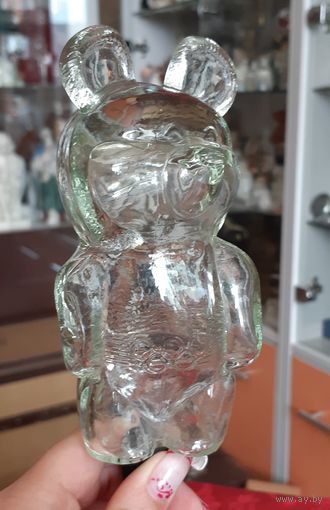 Статуэтка (бутылка из-под одеколона) Олимпийский Мишка, СССР