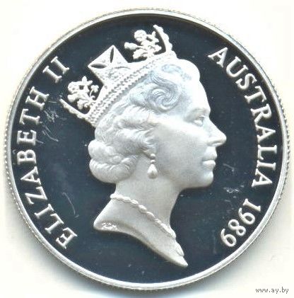 Австралия. 10 долларов 1989 г. Квинсленд (штат на сев.-вост. Австралии).