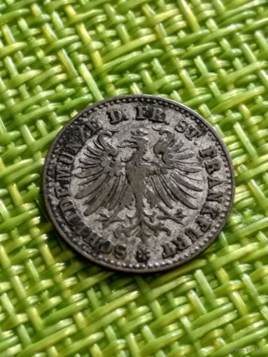 Германия 1 Крейцер 1861 г Франкфурт  ( на  Майне , состояние )