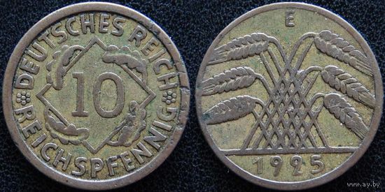 YS: Германия, 10 рейхспфеннигов 1925E, KM# 40 (1)
