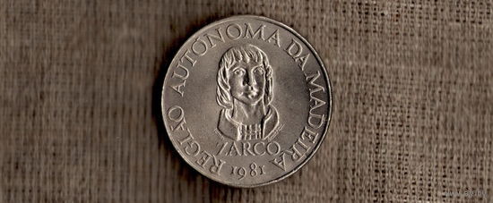 Португалия 100 эскудо 1981 /Зарко Мадейра/РЕДКАЯ/большая монета//(AR)