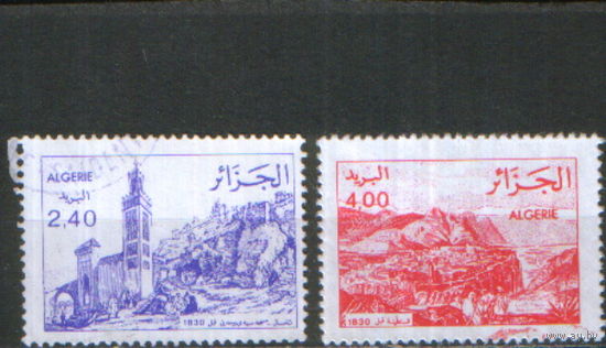 2 марки из серии 1982/86 гг. Алжир "Виды Алжира 1830г."