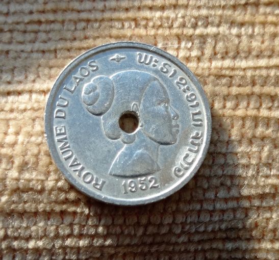 Werty71 Лаос 10 сантимов 1952