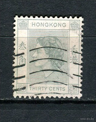Британский Гонконг - 1954/1960 - Королева Елизавета II 30С - [Mi.183] - 1 марка. Гашеная.  (LOT DX11)-T10P29