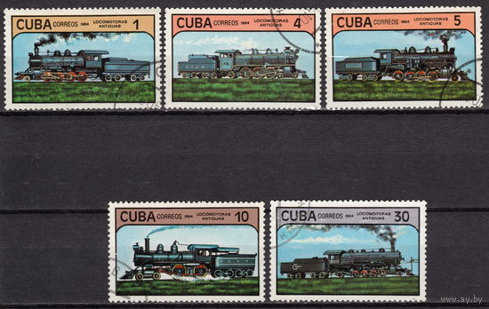 Куба 1984 Эволюция железнодорожного транспорта
