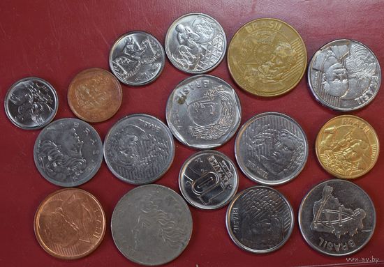Бразилия 16 монет.