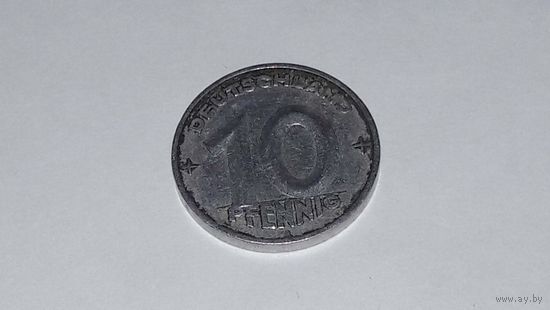 10 пфеннигов 1952 год А