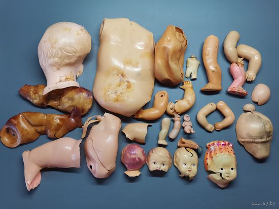 Части тела от кукол СССР в Реставрацию. (одним лотом)