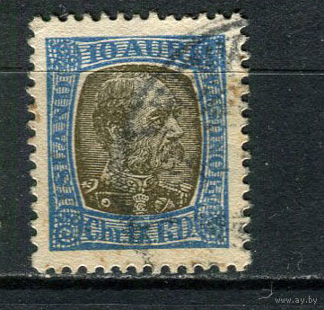 Исландия - 1902 - Король Кристиан 10А. Dienstmarken - [Mi.20d] - 1 марка. Гашеная.  (Лот 11Dg)