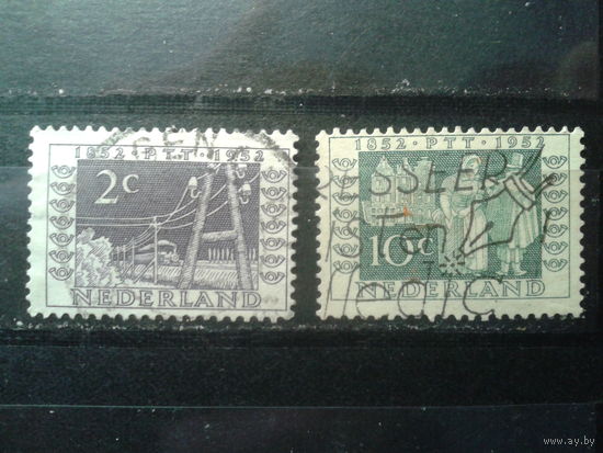 Нидерланды 1952 100 лет телеграфу и почтовой марке