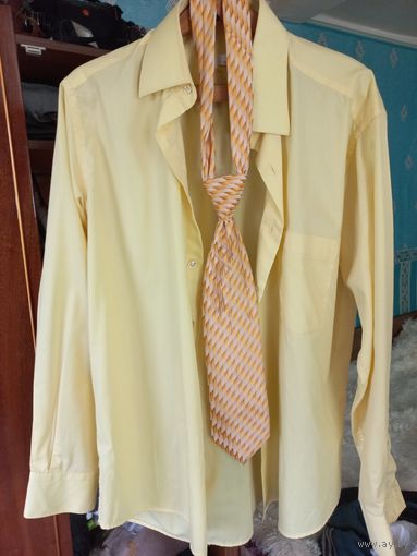 Рубашка мужская и галстук 41 ворот спина 78.