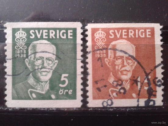 Швеция 1938 80 лет королю Густаву 5