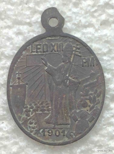 Католический медальон 1901г.