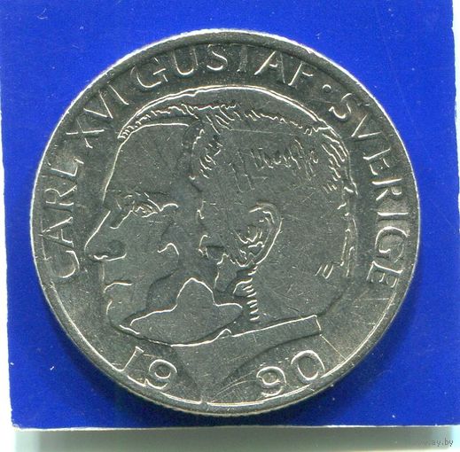 Швеция 1 крона 1990