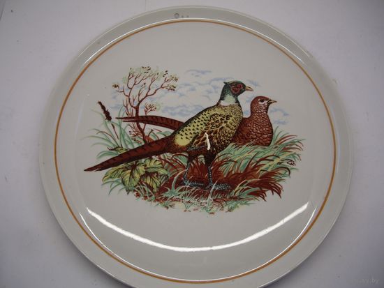 Тарелка настенная фазаны