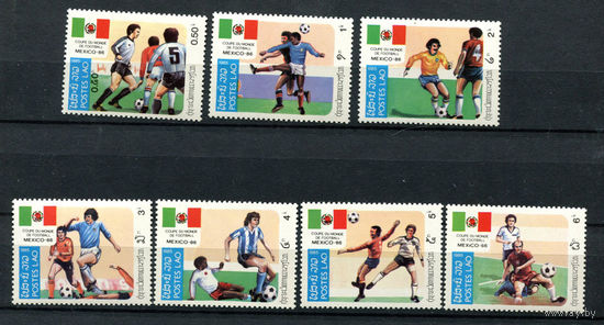 Лаос - 1985 - Чемпионат Мира по Футболу - [Mi. 813-819] - полная серия - 7 марок. MNH.  (LOT S53)