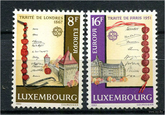 Люксембург - 1982 - Европа (C.E.P.T.). Исторические события - [Mi. 1052-1053] - полная серия - 2 марки. MNH.  (Лот 151AD)
