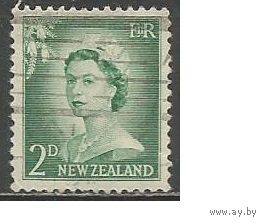 Новая Зеландия. Королева Елизавета II. 1956г. Mi#356.