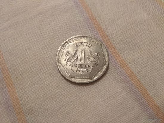Индия 1 рупия, 1983 года