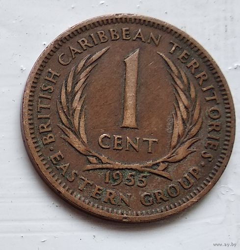 Восточные Карибы 1 цент, 1955 4-8-2