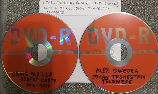 DVD MP3 дискография Craig PADILLA, Robert CARTY (2016-2020), Alex QWEDRA, Johan TRONESTAM, TELOMERE - 2 DVD