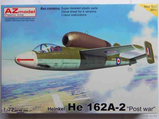 Сборная модель 1/72 "Heinkel He 162A-2" Post war"