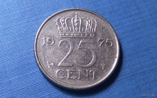 25 центов 1975. Нидерланды.